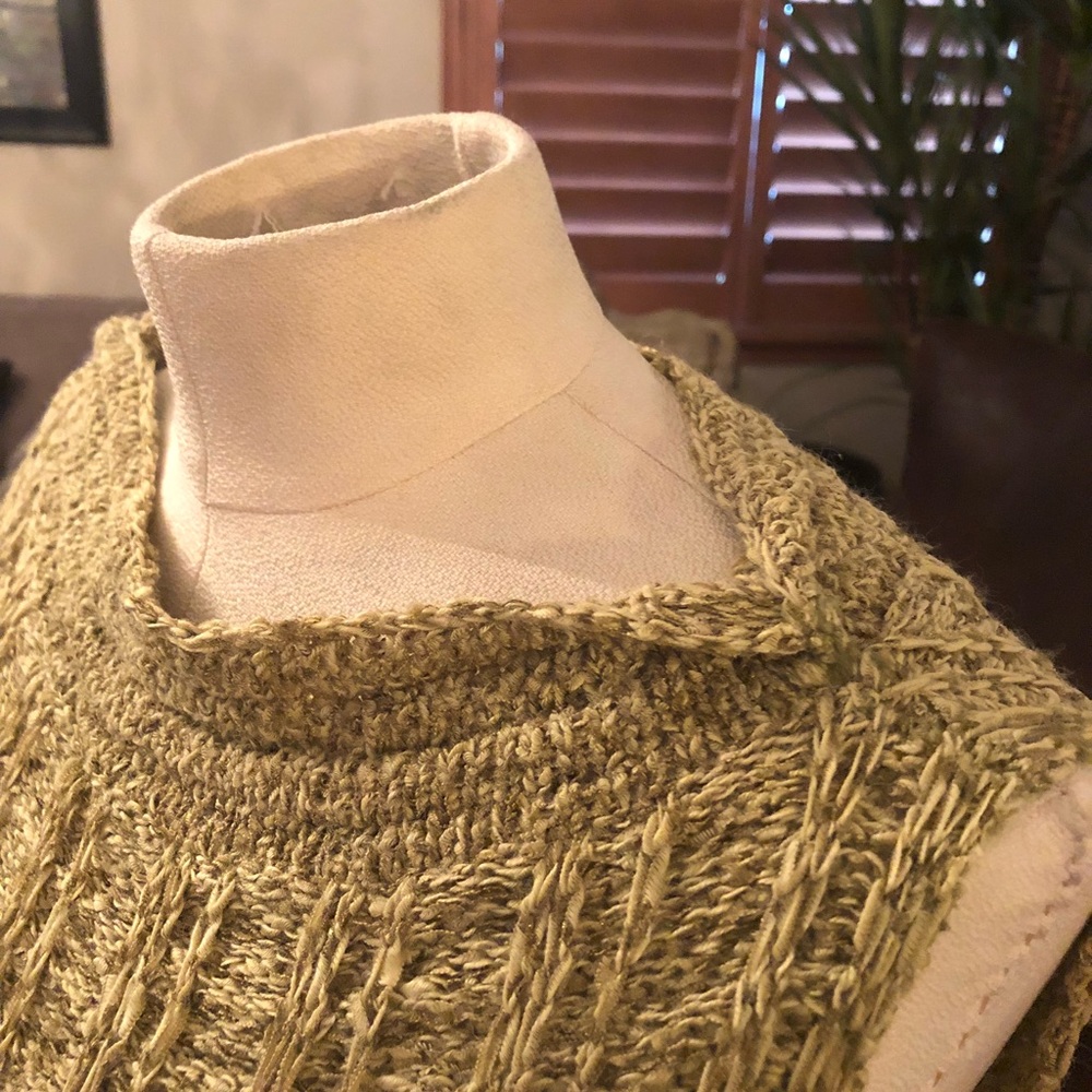 Emma James knitted blouse gold and cream color - Picture 4 of 7